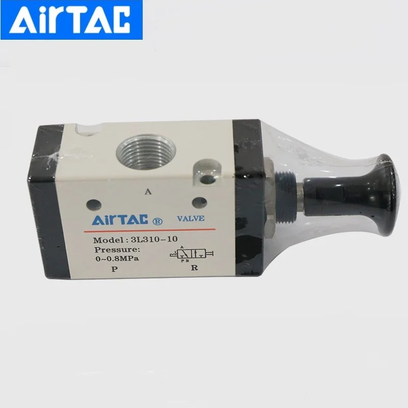 

Airtac Push Pull Valve 3L Sries Solenoid Valve 3L110-06/3L210-08/06/3L310-08/3L310-10 Pneumatic Switch Manual Valve