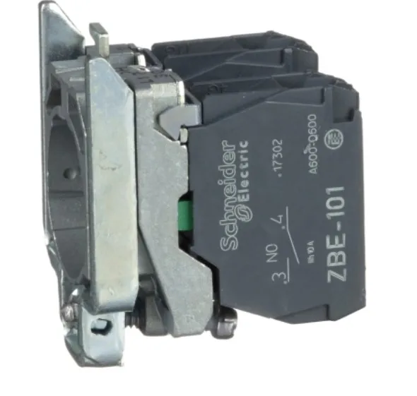 

ZB4BZ103 Harmony XB4, Single contact block with body/fixing collar, metal, screw clamp terminal, 2 NO