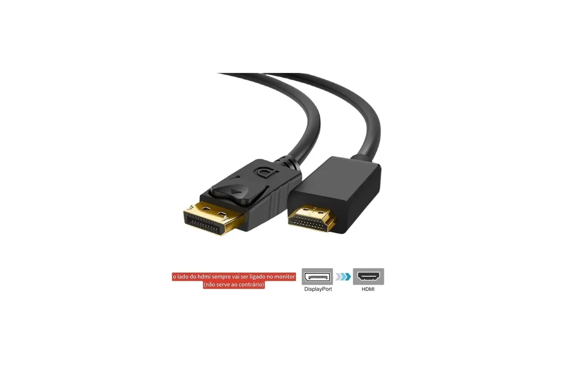 Displayport Cable For Hdmi Full HD 1,80 Meters