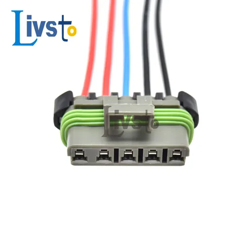 Imagen 2 del producto Conector de arnés de cables para coche, conector hembra para 12084891 Chevrolet Buick, 5 pines, Delphi, 1 Juego