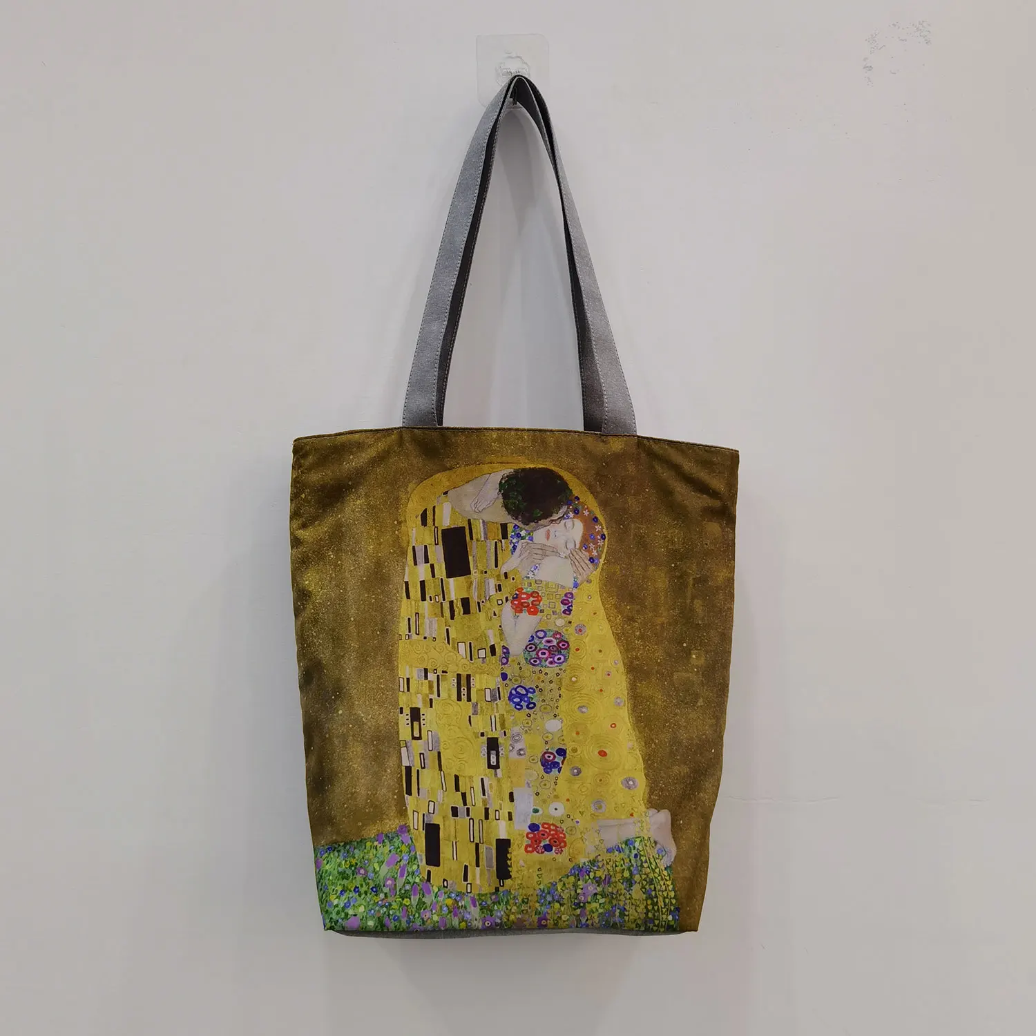 Sac à Main Personnalisé en Forme de Larmes de Peinture à l'Huile pour Femme, Fourre-Tout de Grande Capacité, à la Mode, pour Voyage, Shopping