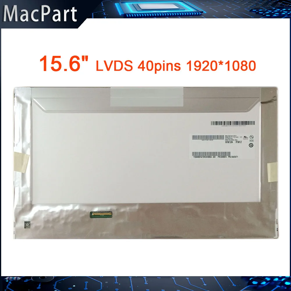 

15.6'' LCD LED Screen For Lenovo Thinkpad T520 T530 W530 B156HW01 V.4 B156HW01 V7 FHD 1920*1080 LVDS 40pins