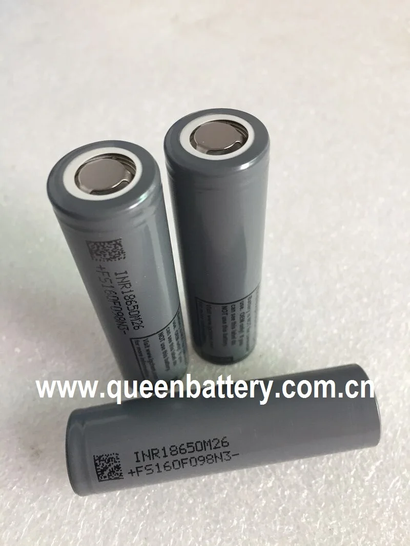 

(200pcs/lot free shipping to CA CH NO)18650 M26 2600MAH 10A BATTERY CELL INR18650M26 3.7V