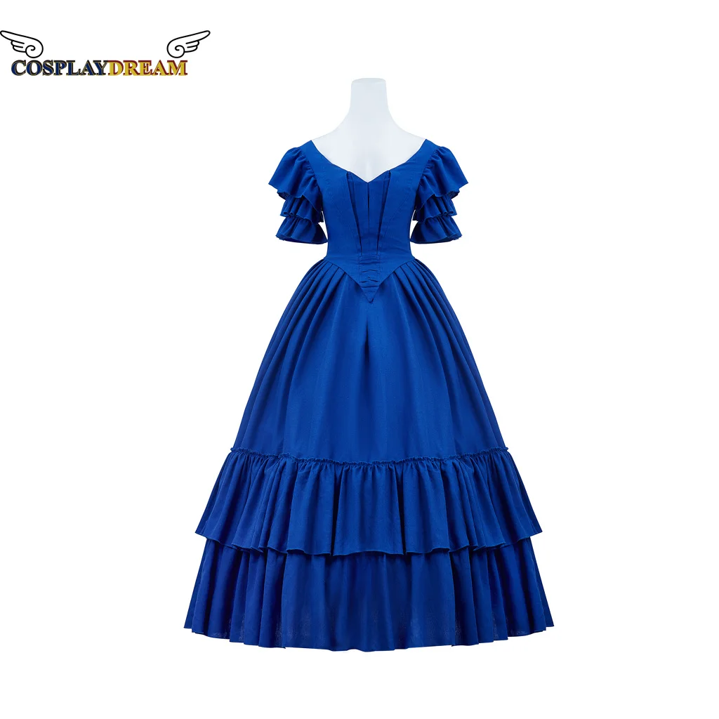 

Cosplaydream Victorian 1860s Dress Civil War Blue Dress Ball Gown Vintage Costumes Medieval Ball Gown Dress Custom Made