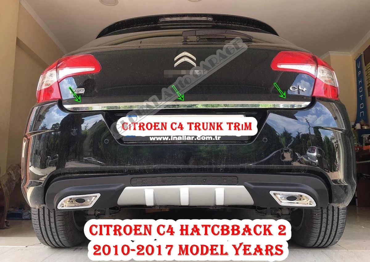 

For Citroen C4 Hatchback Chrome Tailgate Trunk Trim 2010 2011 2012 2013 2014 2015 2016 2017 Car-styling Auto Accessory Auto Car