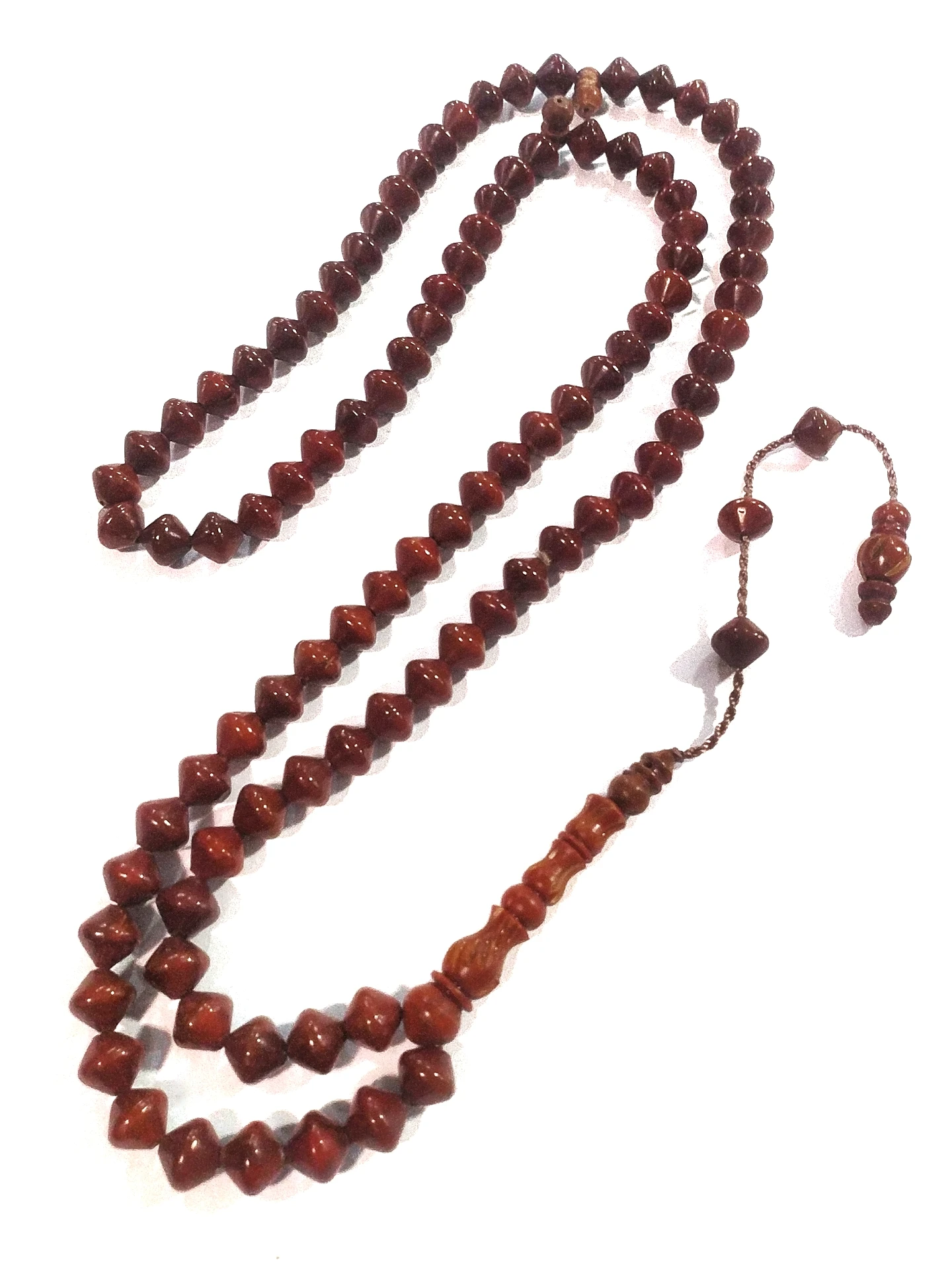 Prayer Bead Natural Palm Fruit Kuka Gift Tasbeeh Muslim Tesbih High Quality Wood 99 Natural Lathe Handmade, Bead