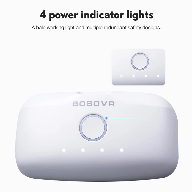 BOBOVR-B2 Bateria para M2 Pro, Bateria sobressalente de substituição, 5200mAh, conexões magnéticas para Quest2 Increase, cerca de 3 horas