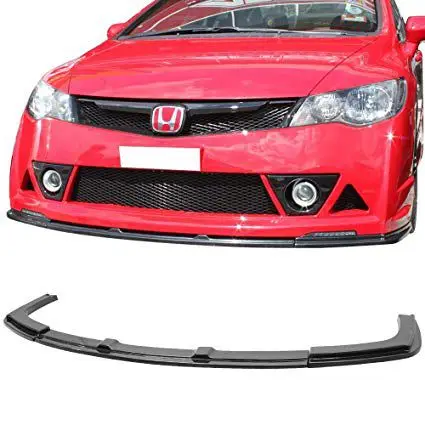 Honda Civic Fd6 Fb7 Rr 2006-2016 Universal Front Bumper Attachment Piano Black Lip Splitter Diffuser Lip Body Kit Protecter