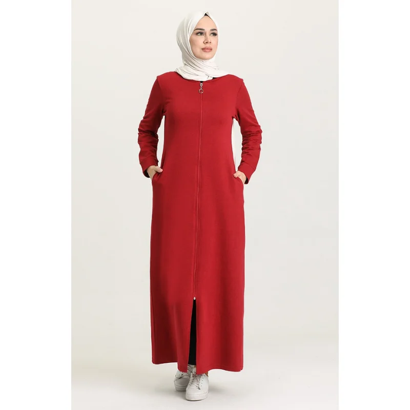 Abaya Turkey Muslim Women Fashion Dress Kaftan Muslim Clothing 2021 New Season With Pocket Zipper