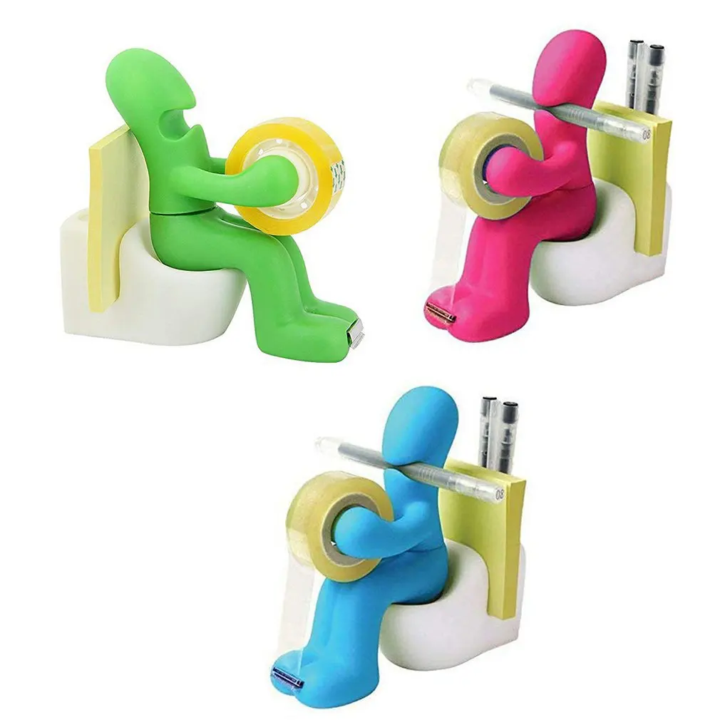 Tape Dispenser and Supply Station Funny Accessory for Office Home or School Creative Adhesive Tape Holder Cool