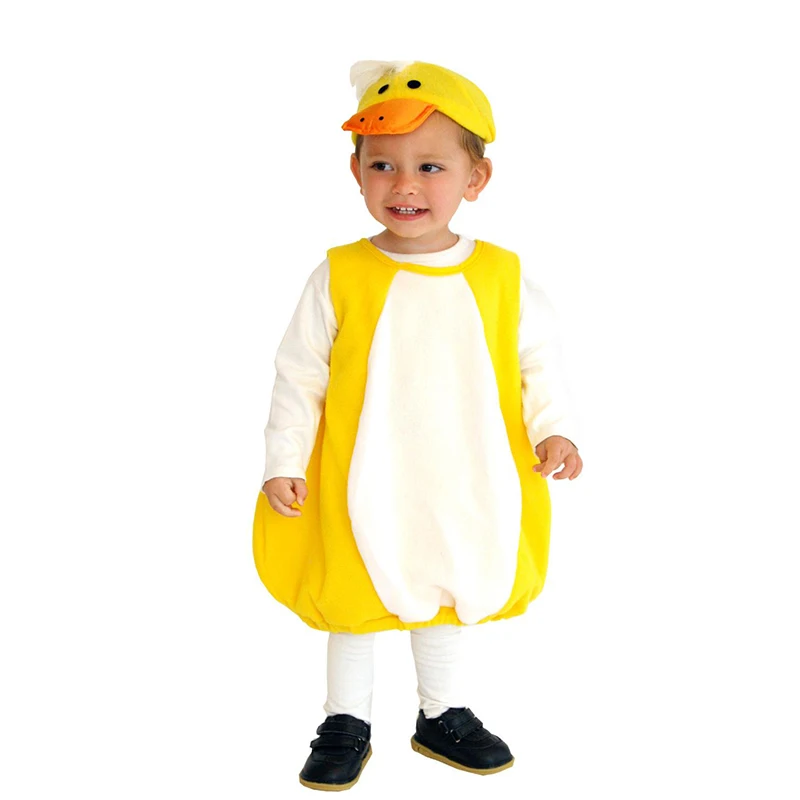 2025 New Arrival Cute Boy Yellow Duck Dress Up For Halloween Purim Carnival Toddler Animal Cosplay Girl Lil Ducky Child Costume