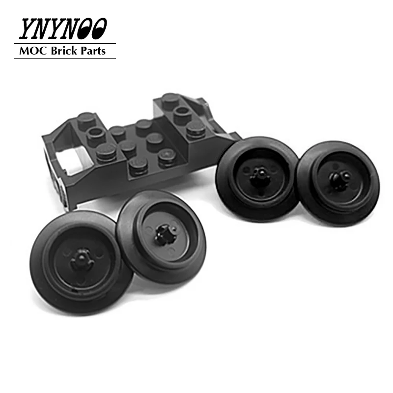 10Pcs/lot Transportation - Land Series Parts Wheel Holder Train Wheel RC Train for Ghost Train Express Building Blocks Set Toy