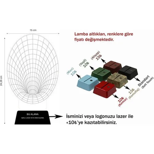 Lámpara de gramófono 3D