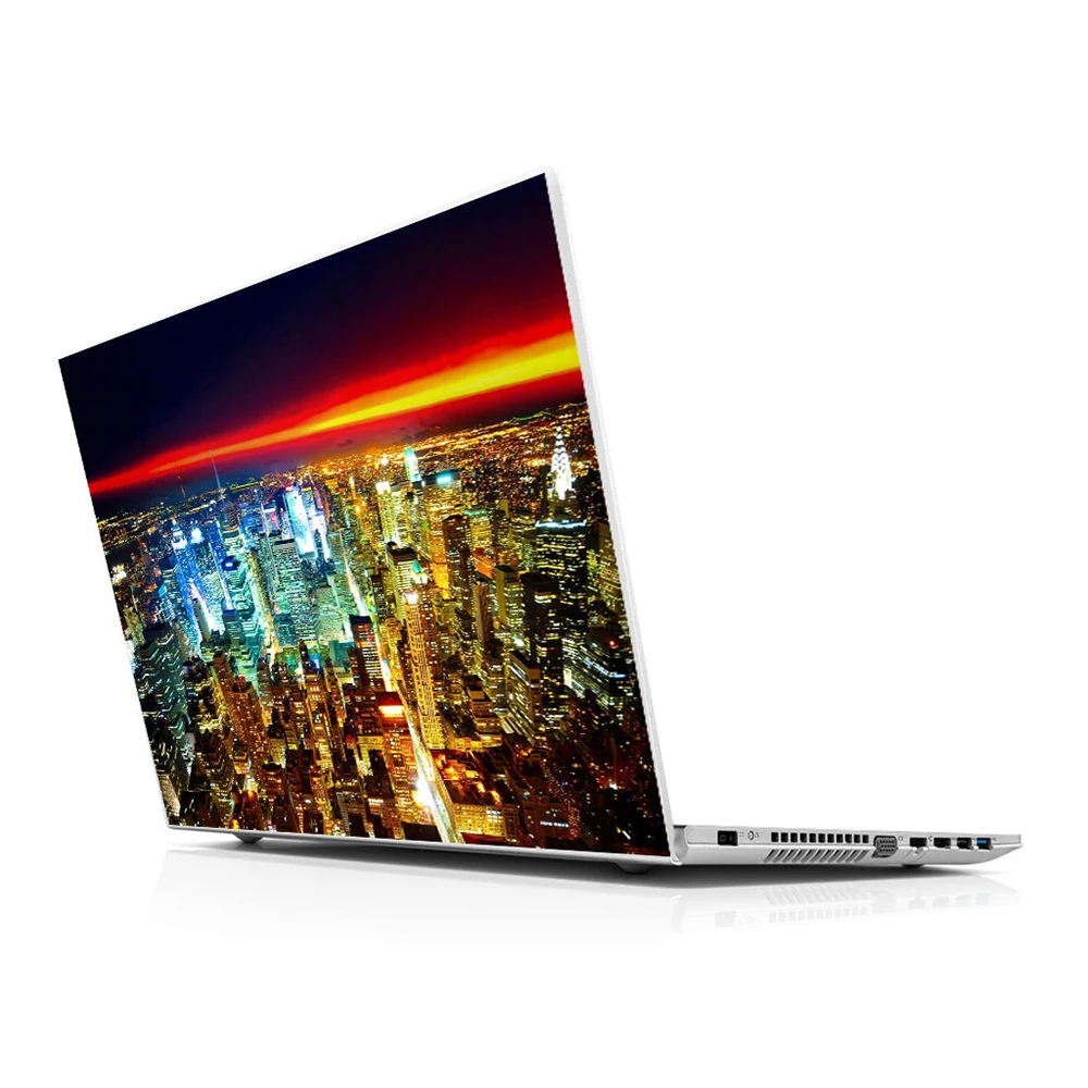 Sticker Master the Day in Town Sunset universal laptop skin for 13 14 15 15.6 16 17 19 