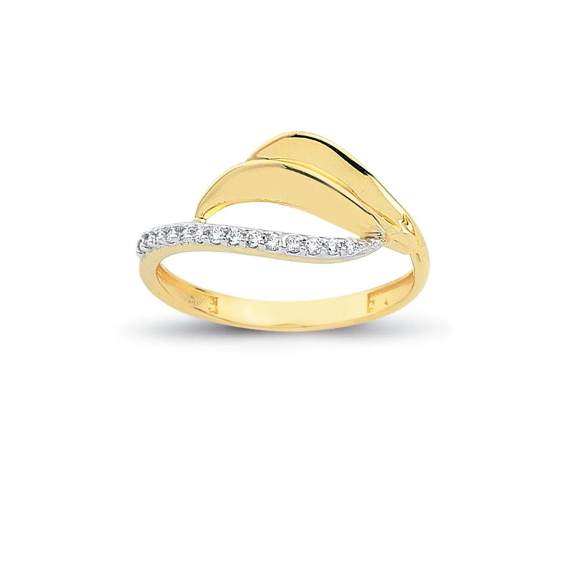 14K Solid Gold Art Design Fashion Ladies Ring