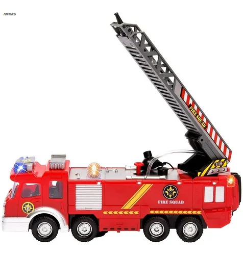 AZMS STORE-Remote Control Fire Truck Launches Water Sound Light Great Price FAST SHIP TO ALL BRAZIL