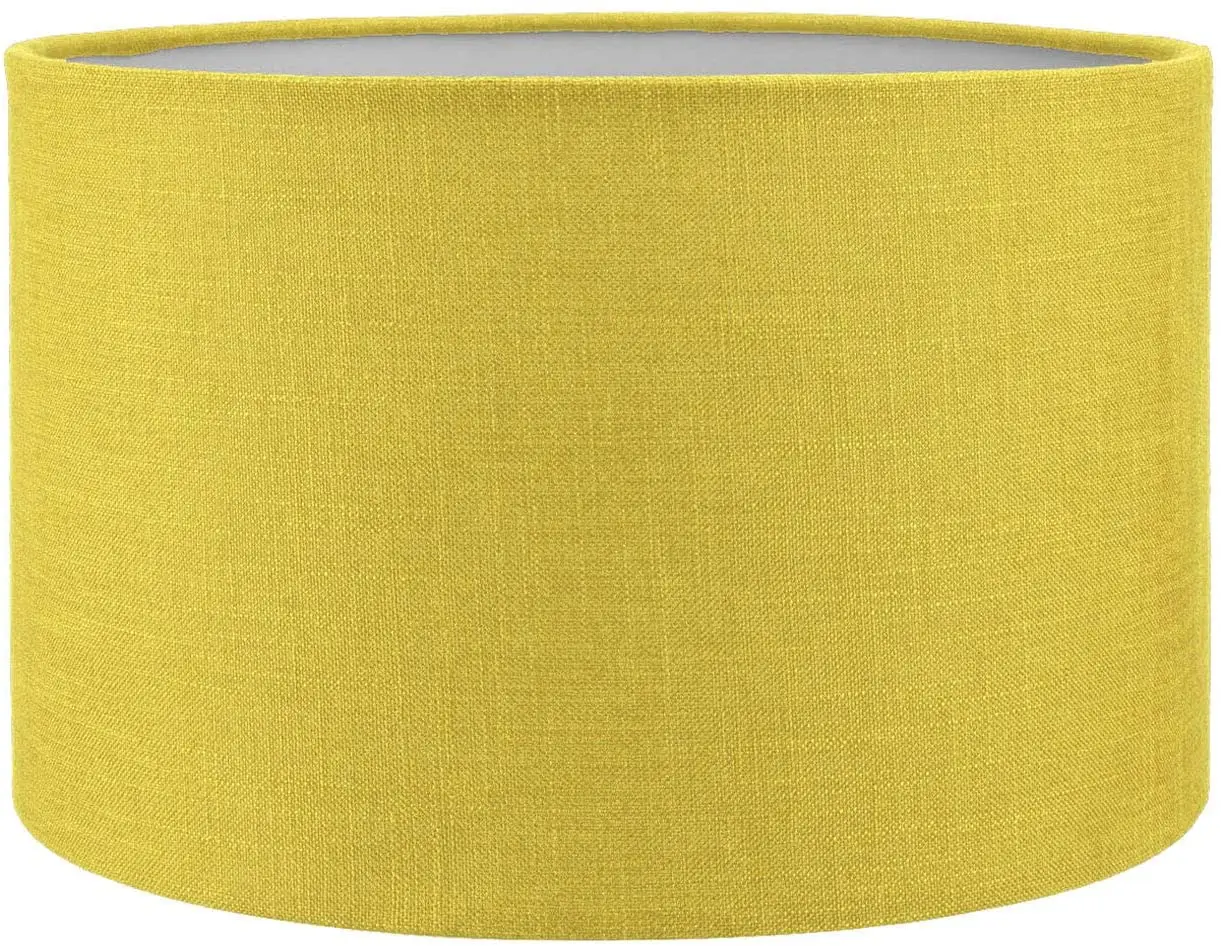 

Floor Lamp Lampshade Yellow Drum Lampshade 38x38x22 Cm Decorative High Quality Special Lampshade Fabric and metal Inner Nes