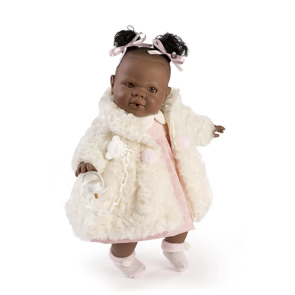 Berbese 40 cm White Coat mulata Doll Alice Baby Girls Gift (43571)