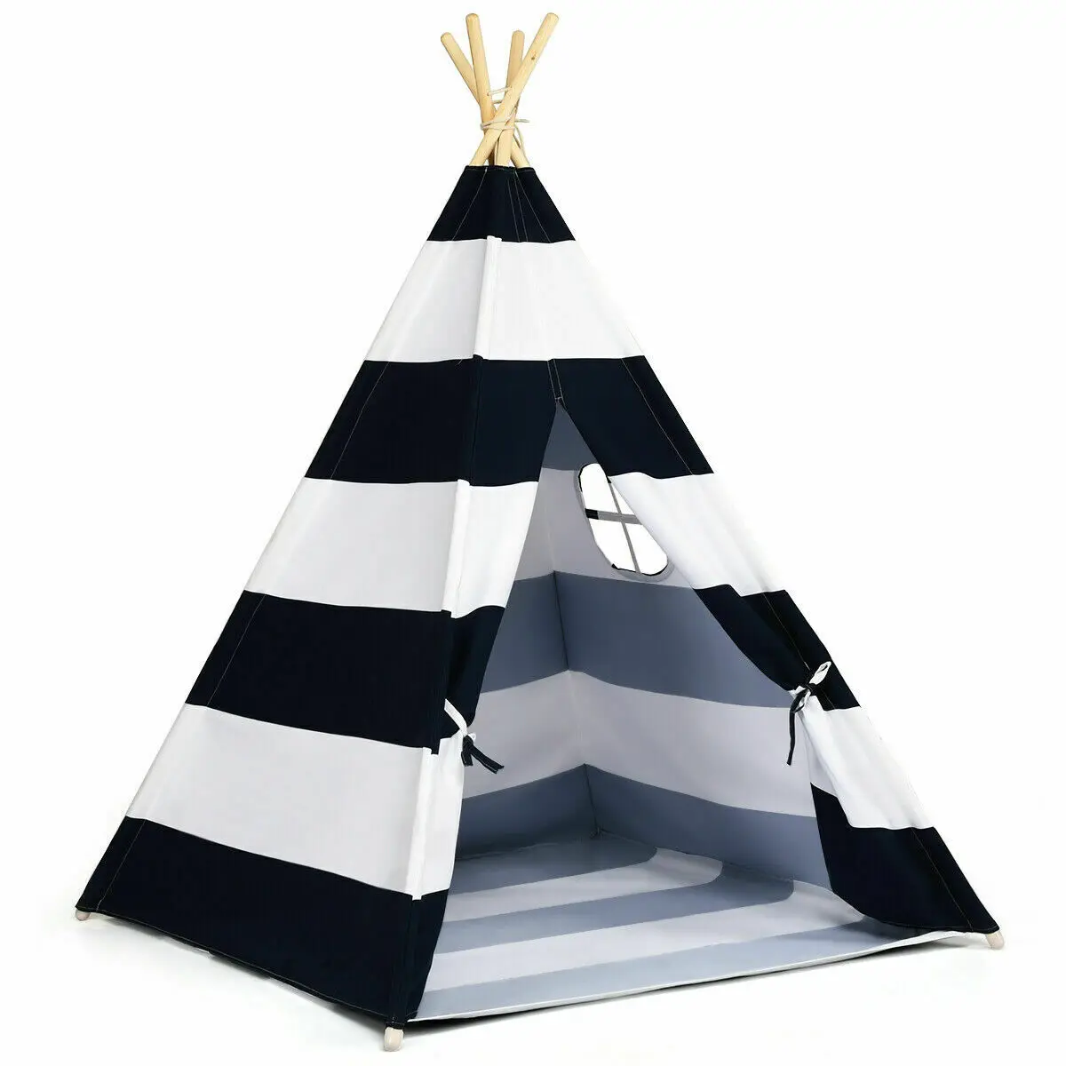 5' Indian Play Tent Teepee Children Playhouse Sleeping Dome Portable Carry Bag  HW61061