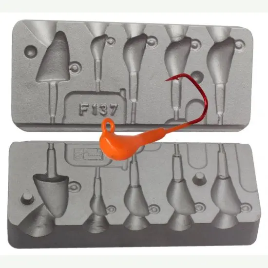 Lead Fishing Mould Jig Head Banana Jig from gr. 3 to gr.18 F 137