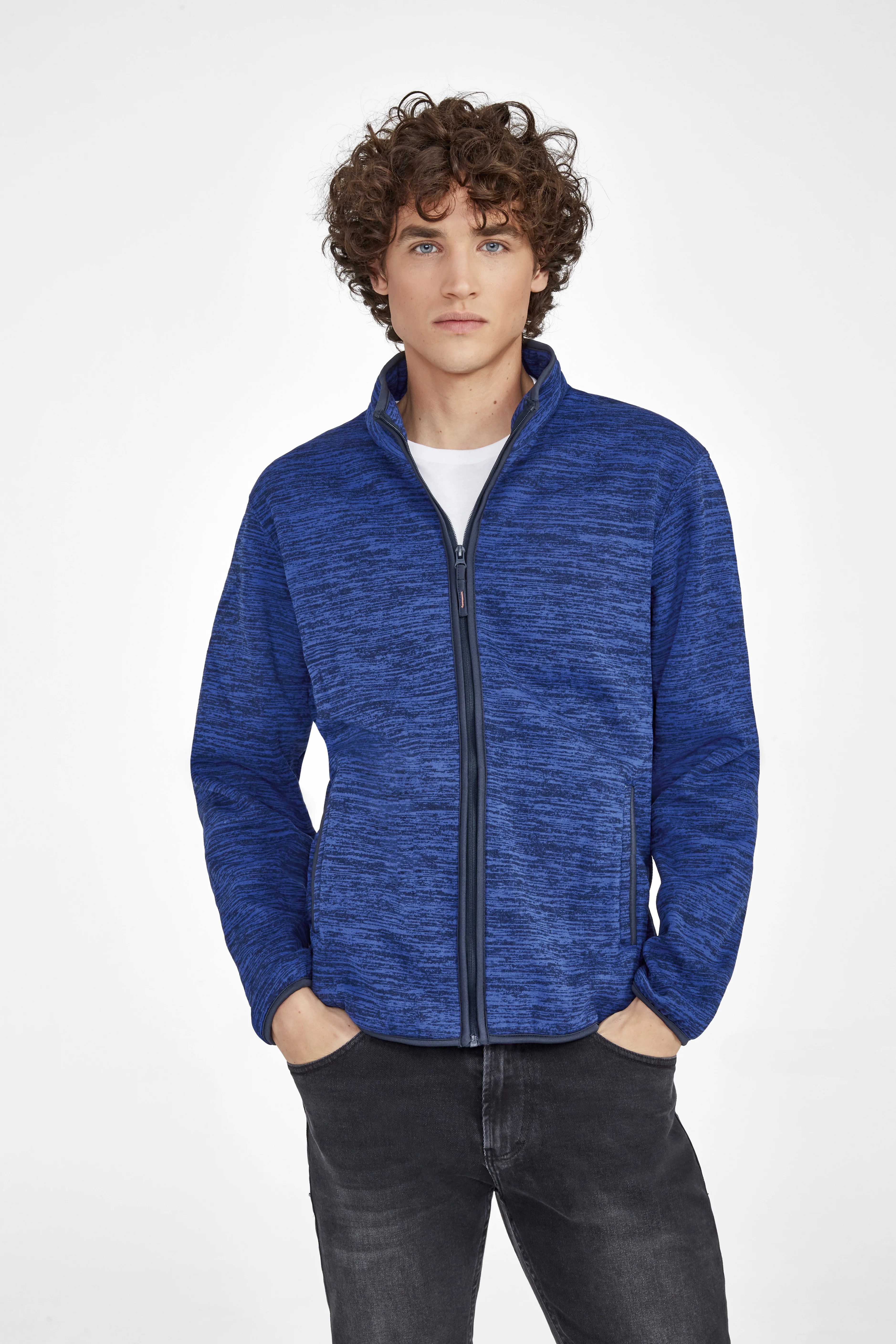 Men's knit jacket model Turbo