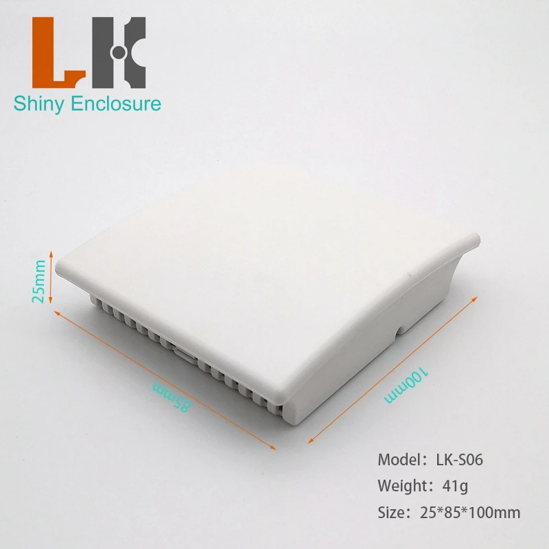 LK-S06 White Color Electronics Abs Humity Control Box Electronic Project Temperature Control GPS Sensor Enclosure 100x85x25mm