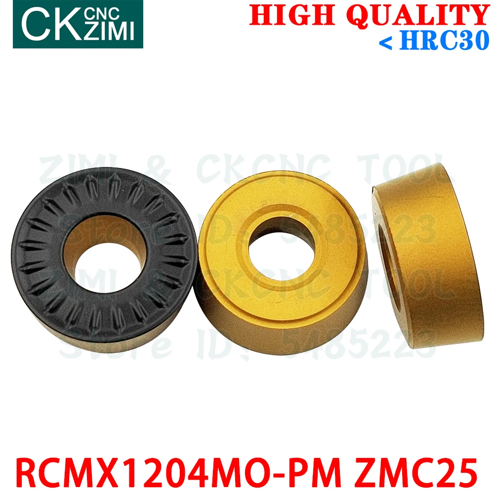 RCMX1204MO-PM ZMC25 RCMX 1204MO PM R6 Твердосплавные пластины Пластины для круглого фрезерования Индексируемые инструменты для торцевого фрезерования Инструменты для токарных станков с ЧПУ Для стали Нержавеющая сталь