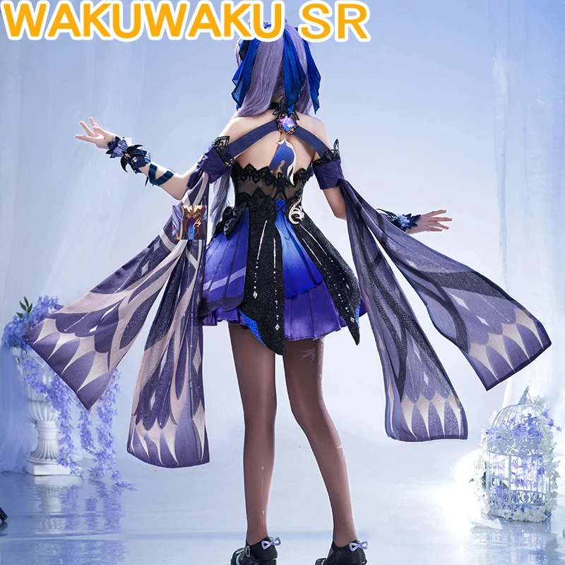 IN STOCK WakuWaku-SR Game Genshin Impact Keqing Cosplay Costume Ke Qing Cosplay Opulent Splendor Keqing New Skin