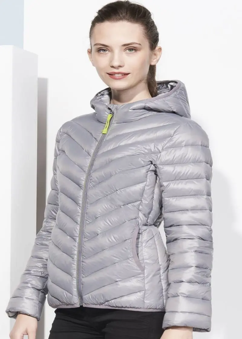 Lightweight padded hooded WOMEN's jacket-RAY COOL WOMEN