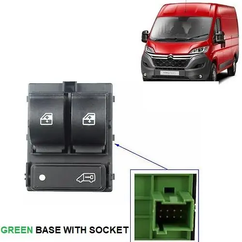 Стеклянная Ручка слева (зеленый цвет) PEUGEOT BOXER-CITROEN JUMPER-FIAT DUCATO 2014- 1608705680-735532905