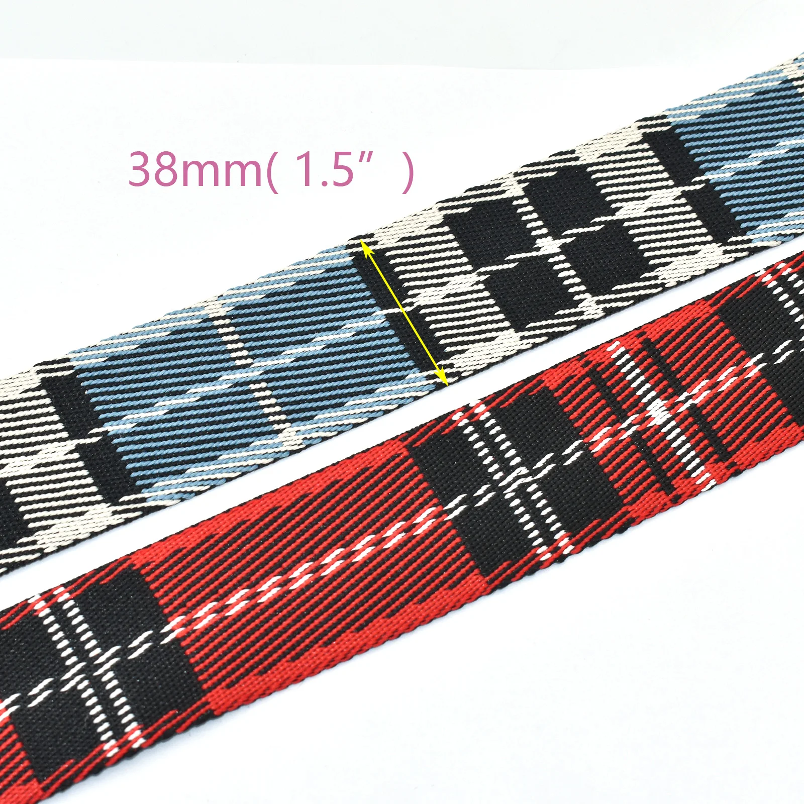 Art Cotton Plain Webbing Ribbon - Canvas Bag Purse Strap Handles,for Tote Bag Upholstery Webbing Belt 1.5 Inch(38mm) Wide DIY