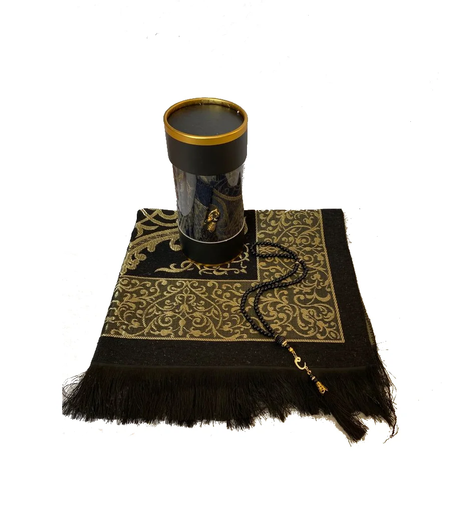 Muslim Prayer Rug, Prayer Mat Gift Set, Islamic, Muslim Items, Sejjadah, Janamaz, Eid Gift, Ramadan Gift Set, Pearl Tasbeh Set