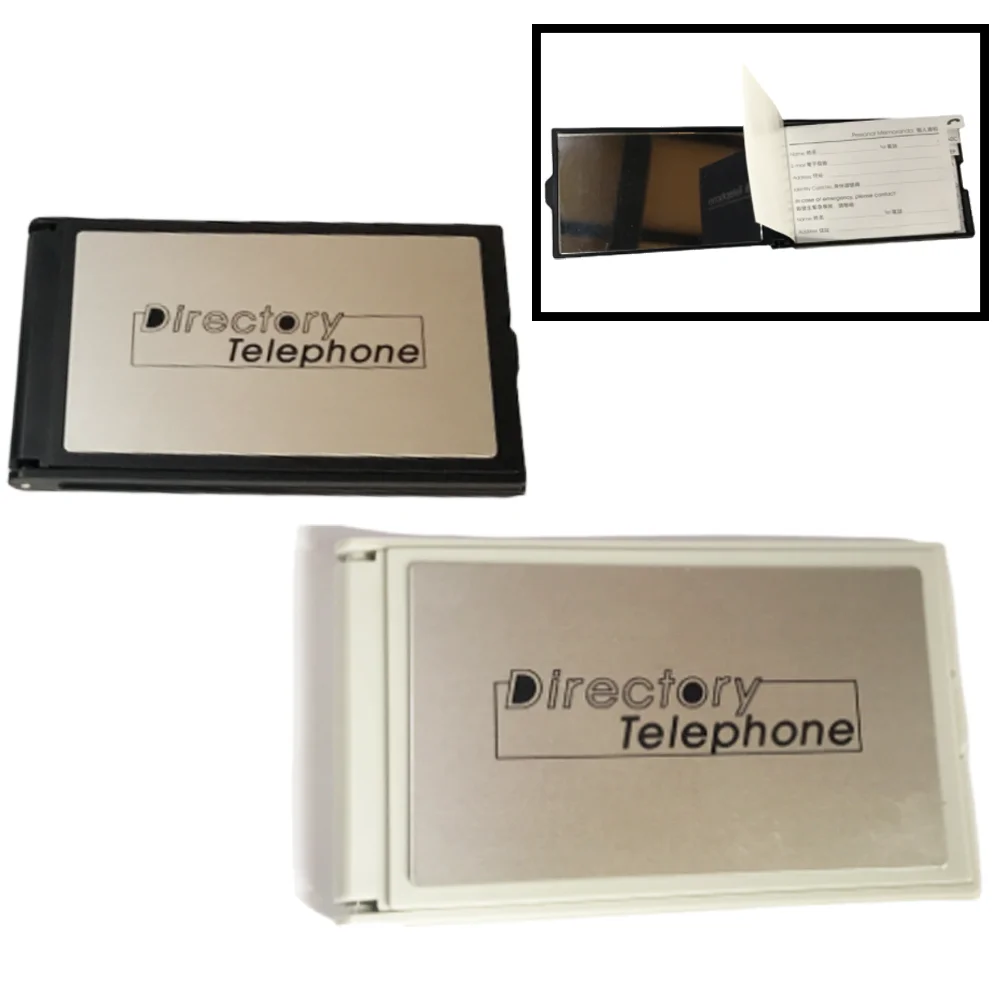 Mini Pocket Phone Agenda With Mirror and Pen