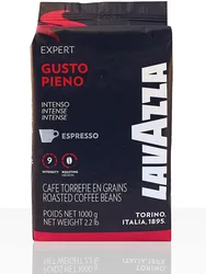 Lavazza Gusto Pieno Café en Grano 100 % Natural Intensidad  - Paquete de 1 kg