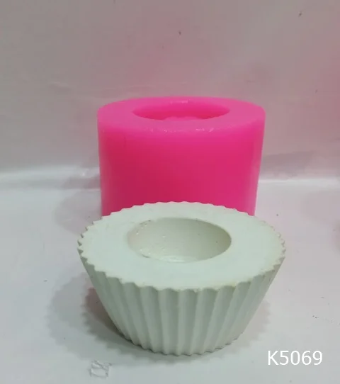 Tırtıklı candle silicone mold hobby outstanding home decoration decorative