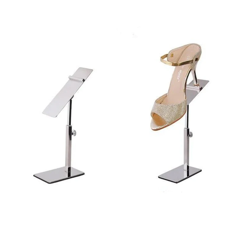 

5pcs stainless steel shoe shelf sandals display stand shoe strut clothing store high heels display rack shoe store display rack