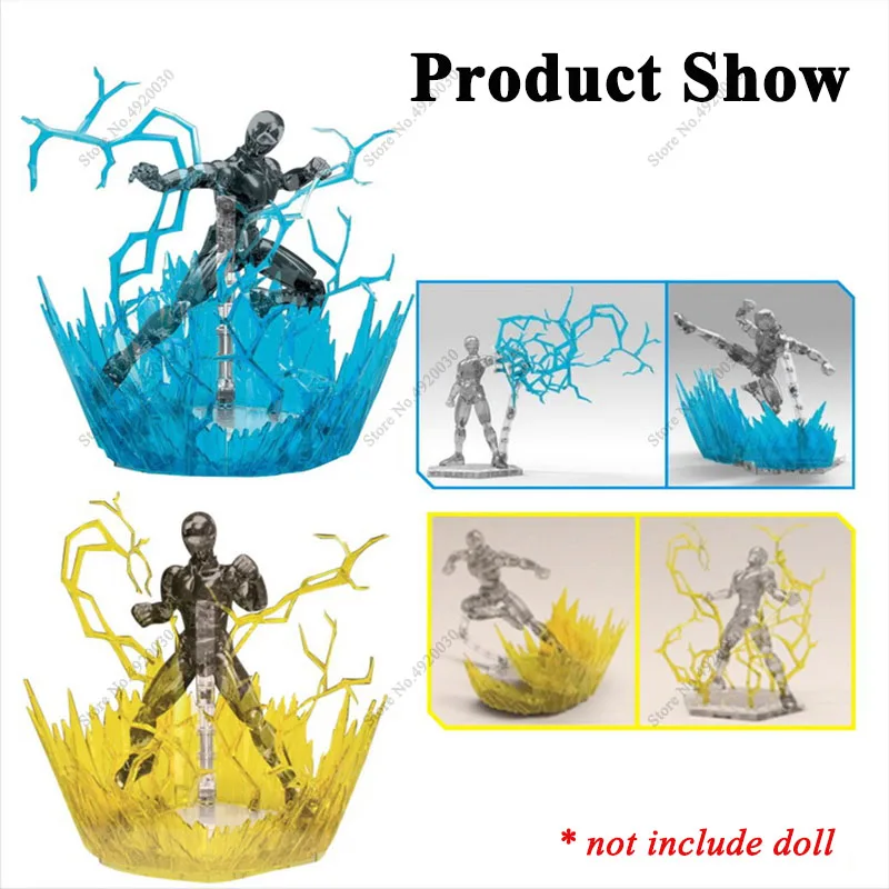 Effetto anima illuminazione effetti speciali modello di pennello blu Action Figure in plastica Display Hg/RG/Sd Rabot animazione Stage Act Suit