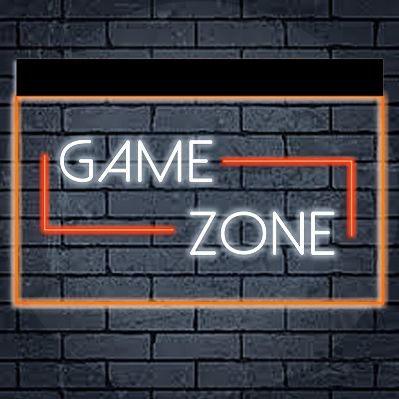 

Fashion-Game Zone Display Dual Color Led Neon Sign