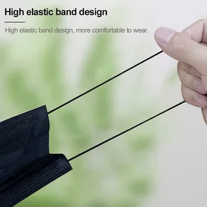 10-600 PCES certified medical masks surgical mask black adult mascarillas mascara mascara mascarillas 12 Main Sales Black Mask - №10