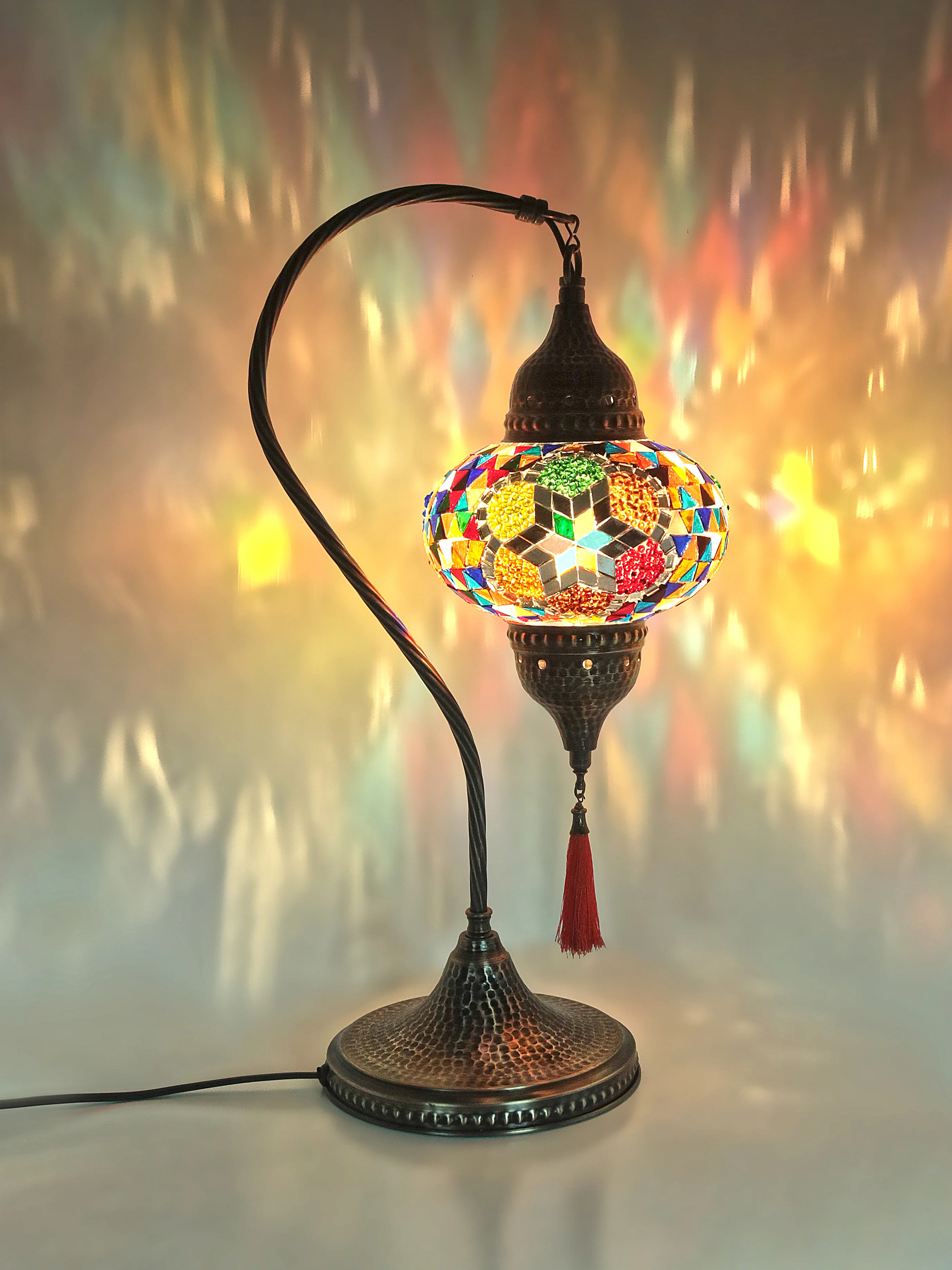 NEW DESIGN-Turkish mosaic bedside table lamp.