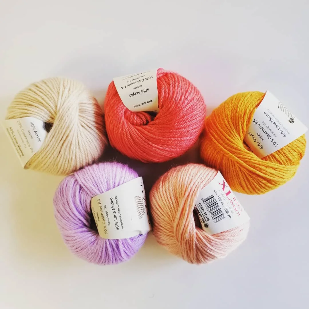 Merino Wool Knitted Yarn 26 Color Options 175 Meters(50gr) Hand Knitting - Gazzal Baby Wool - Amigurumi- Hobby DIY - Home