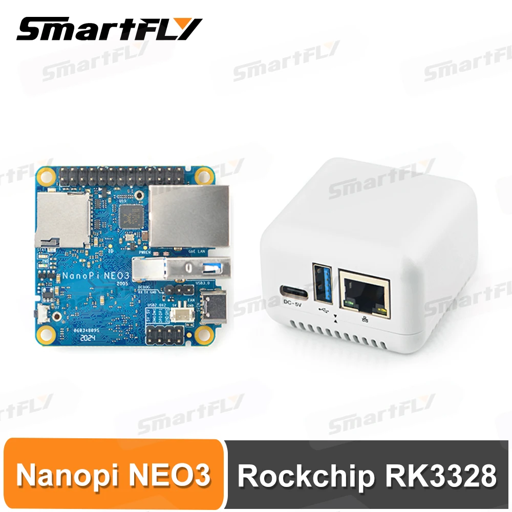 

Мини-плата разработки FriendlyElec Nanopi NEO3 (SBC) RK3328 Gigabit Ethernet-порт 1 ГБ/2 ГБ DDR4 RAM OpenWrt/Ubuntu Nanopi NEO2