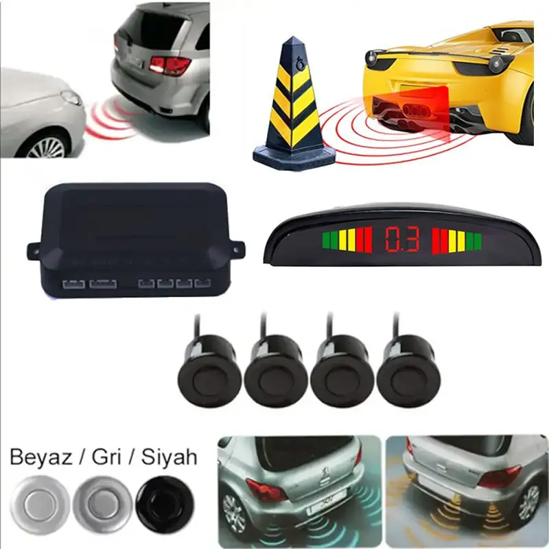 Digital Screen Parking Sensor Ottoman In Reverse Gear Sensor Automatic Digital Display car accessories modified parking garage to taxi