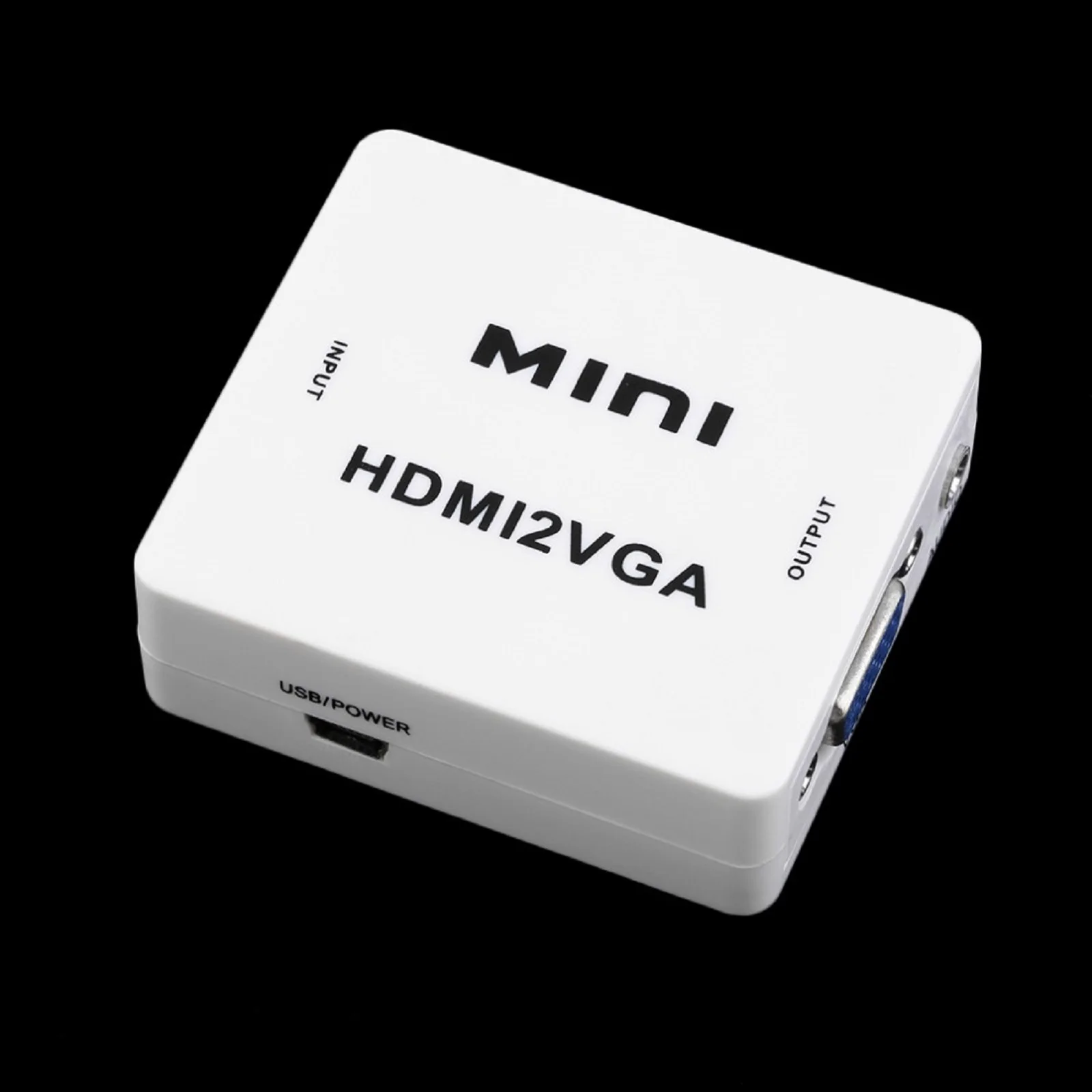 Konwerter BARAC HDMI2VGA HDMI 1080P MINI konwerter Adapter, kompatybilny z VGA, dla PC, laptop, TV, pudełko, PS3. Projektor ekran komputera XBOX