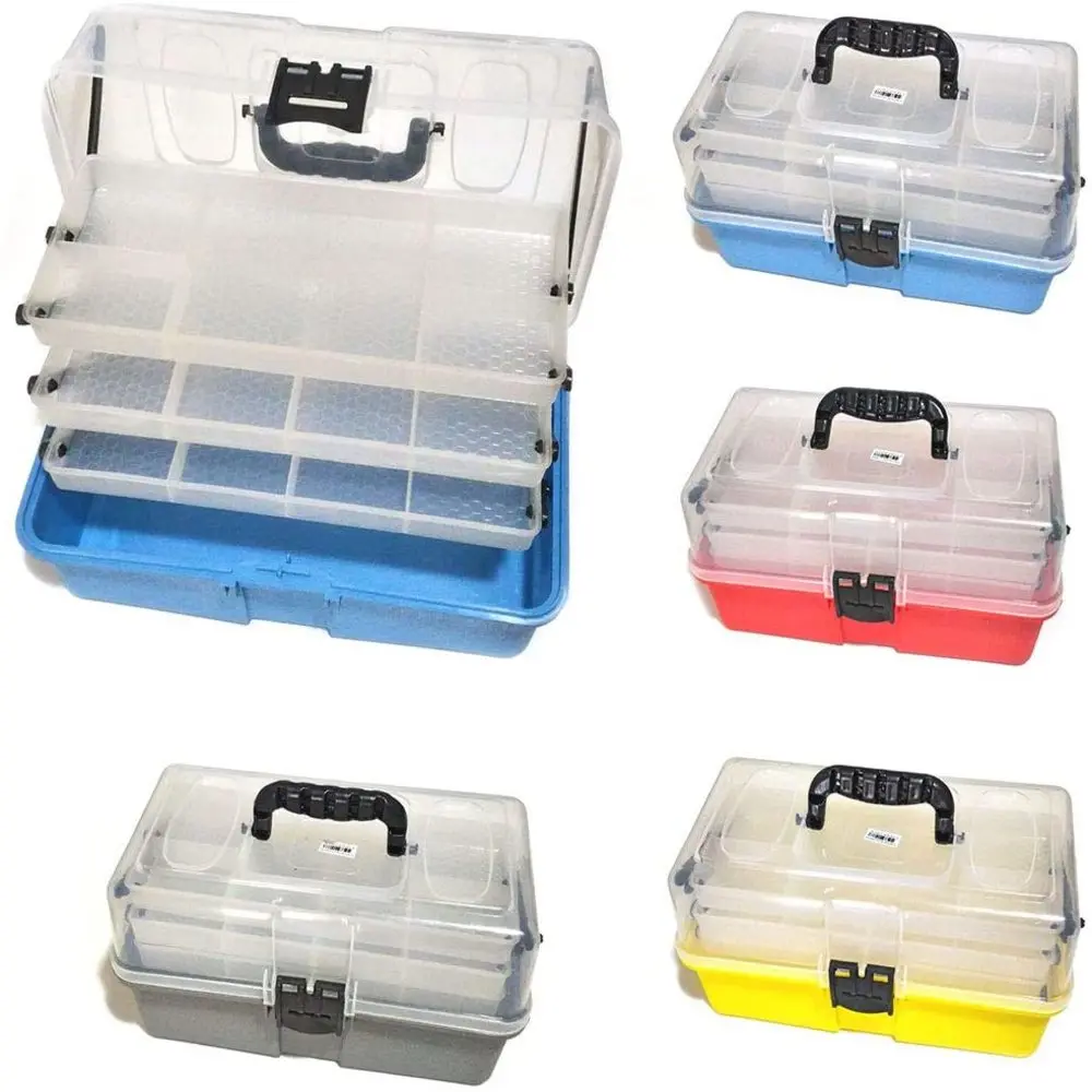 AlbaStar 16'' Transparent Fishing Tackle Bag Multi-Compartment Tool Bag Transparent Multi-Purpose Bag Fast Shipping from Turkey