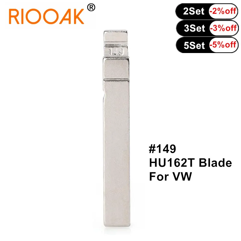 10pcs Remote Key Blade HU162T #149 KD VVDI Uncut Flip Blank for VVDI Xhorse Remote /KD Remotes with Center Lot