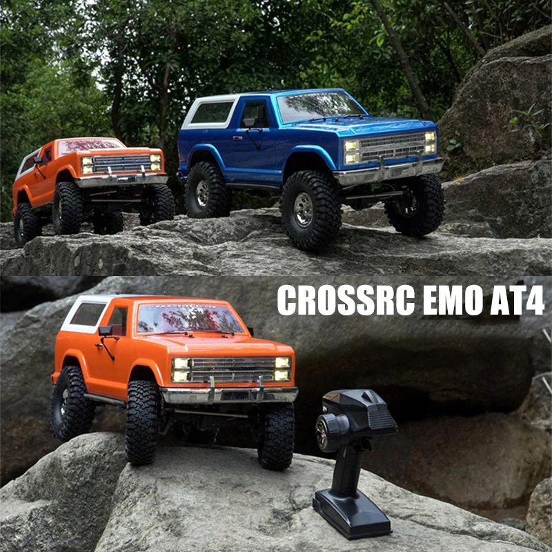 CROSSRC EMO AT4 1/10 Professional RC Crawler Car Remote Control Model Off-road Climbing Vehicle Two-Speed Shift 2.4GHz