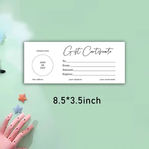 로고 추가 미니멀리스트 상품권 템플릿, 미니멀리스트, DIY 상품권, 상품권, 인쇄 가능한 상품권, 쿠폰