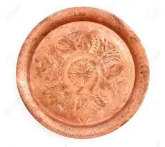 

Anatolian Ottoman Turkish Arabic Copper Dinner Dish Plate Handmade Authentic Made in Turkey Dinnerware Decore Christmas Gift Box