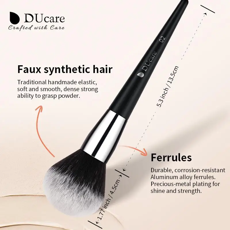 DUcare Chuyên NghiệP Bộ Cọ Trang Điểm 32 Chiếc Cao Cấp Tổng Hợp Tóc Kabuki Đen Phối Concealers Phấn Mắt Phối Nền Bàn Chải